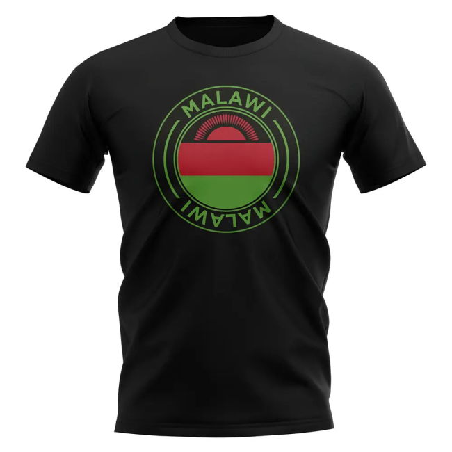 Malawi Football Badge T-Shirt (Black)