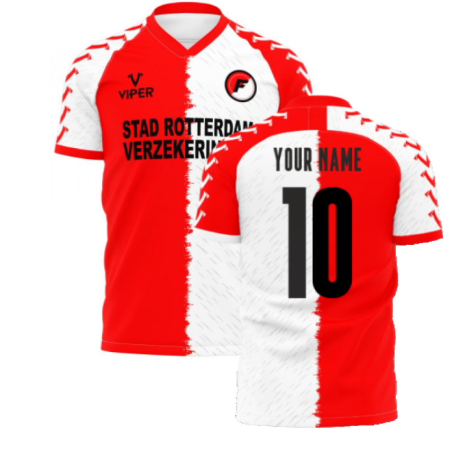 2025-2026 Feyenoord Professional Home Home - Collector's Item Shock