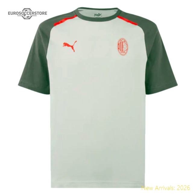 Professional-Grade 2023-2024 Ac Milan Casuals Tee (Light Grey) (Pulisic