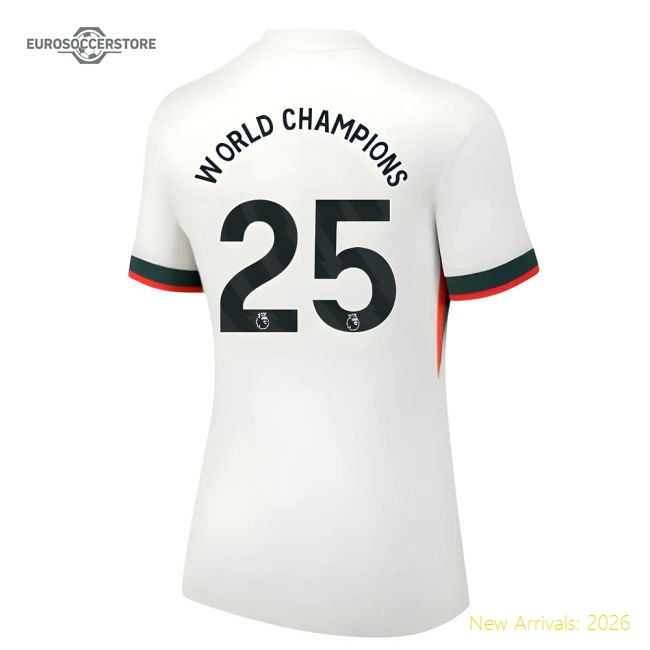 Sophisticated Chelsea Womens World Champions Jersey 2025-2026