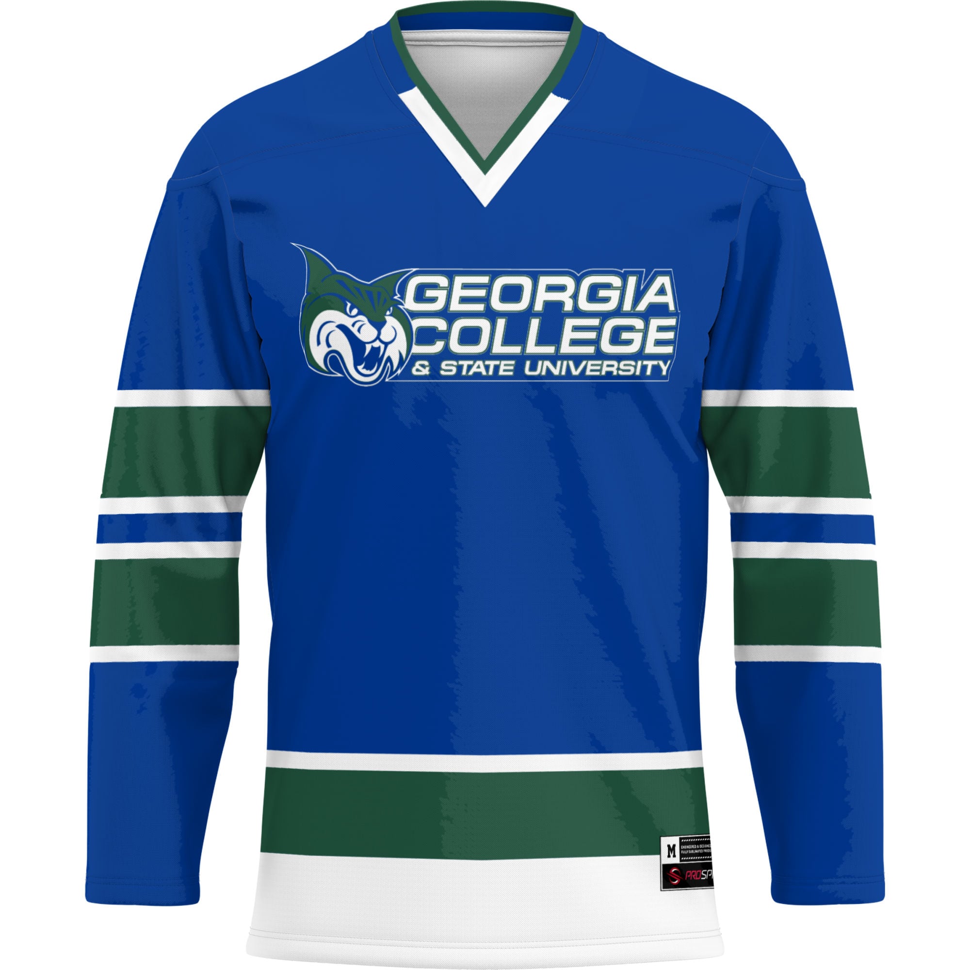 [DDG] Georgia College Bobcats GameDay Greats Hockey Jersey - Blue
