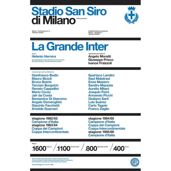 Pennarello: La Grande Inter 1965 - White