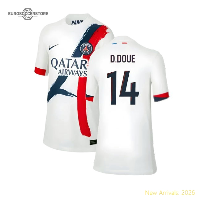 Psg Legacy D.doue Away Jersey Stretchy Flexible Anti-odor
