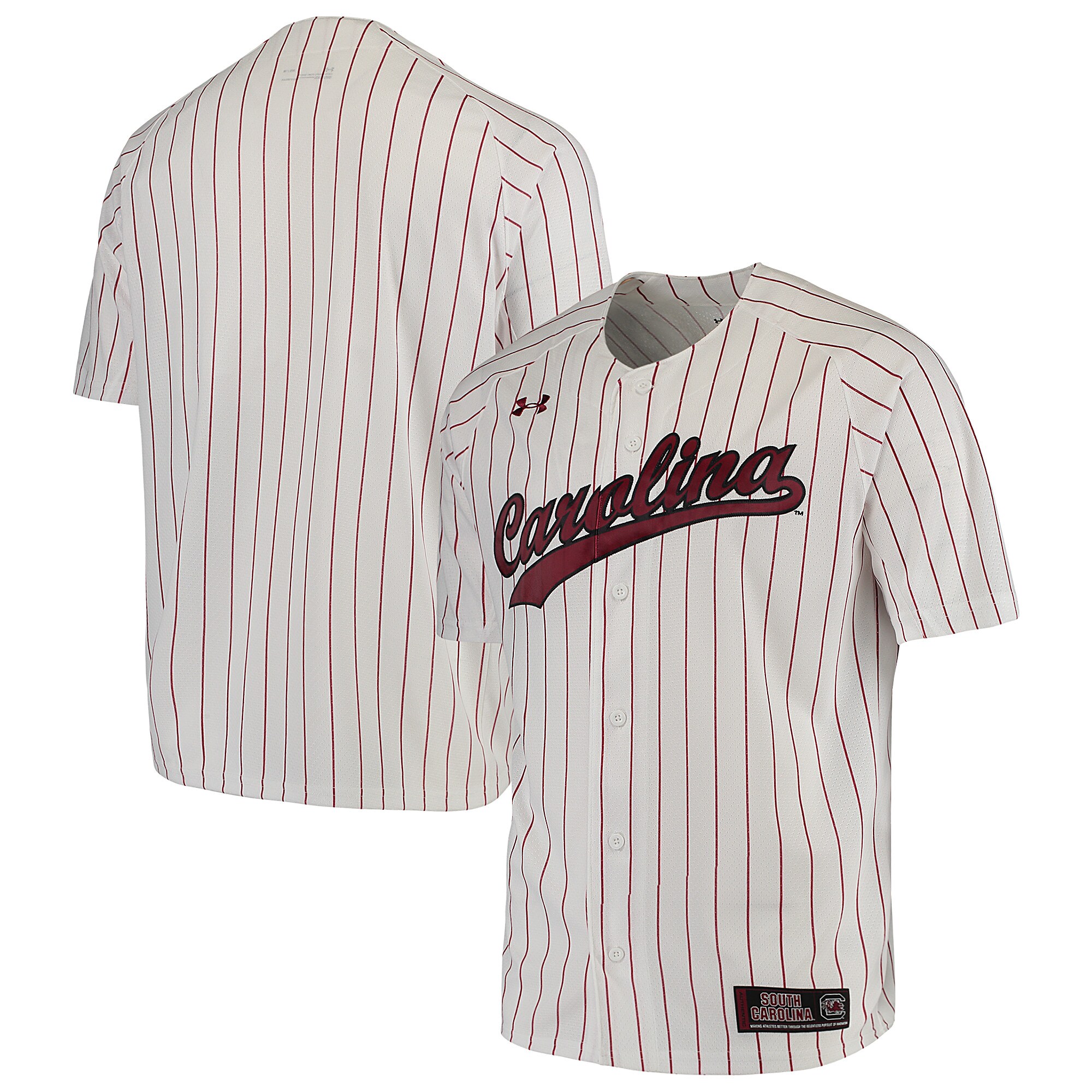[NJP] South Carolina Gamecocks Performance Replica Baseball Jersey - White