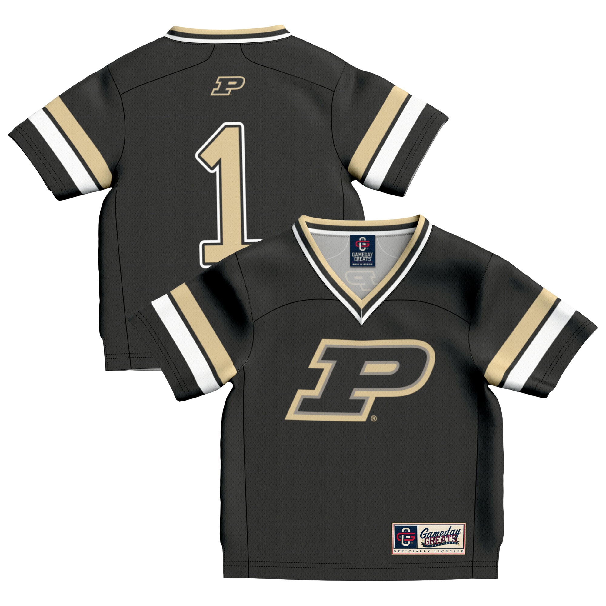 #1 Purdue Boilermakers GameDay Greats Toddler Football Fashion 2026/2027 Football Jersey - Black