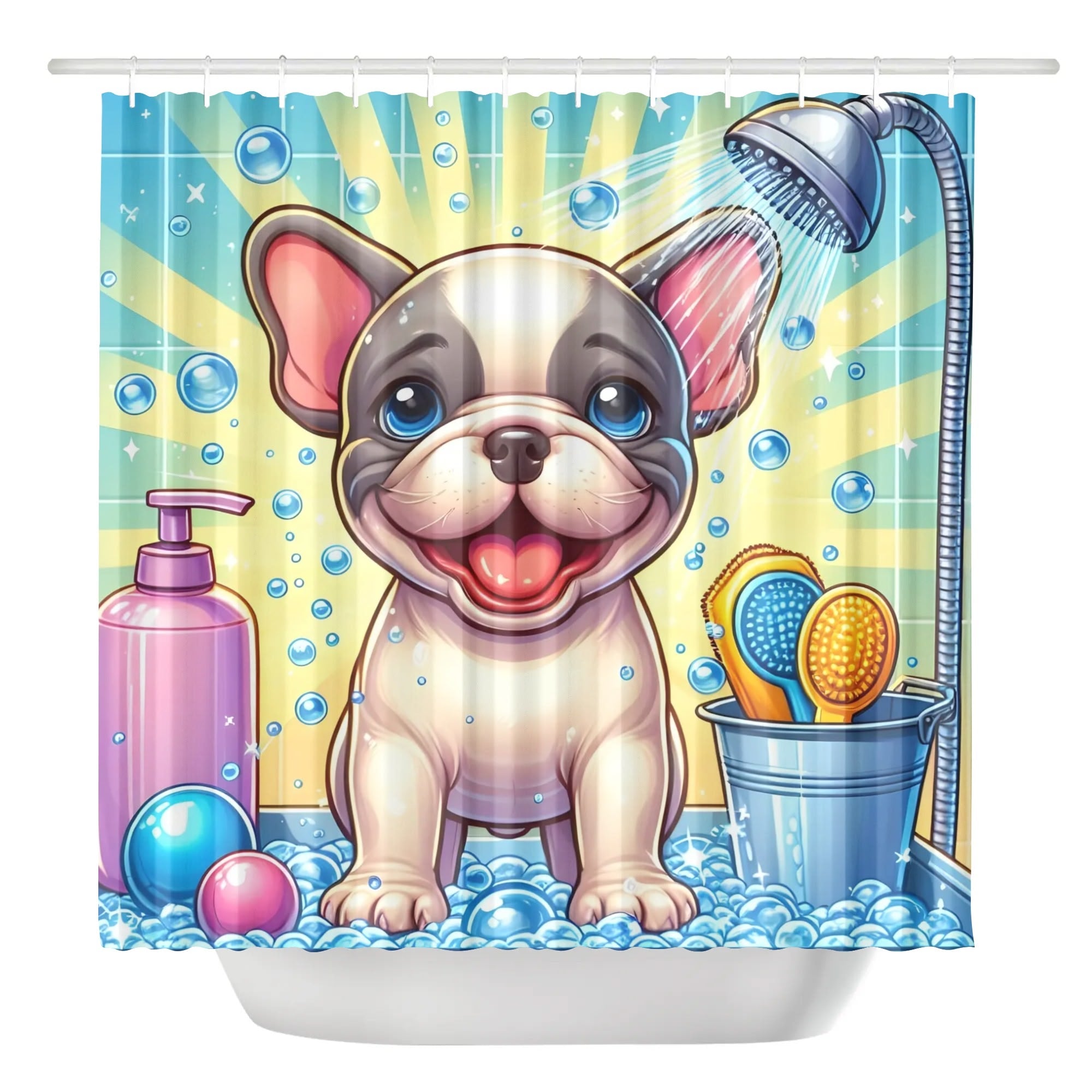 Lifestyle-Driven Milo - Shower Curtain For Frenchie Lovers for Casual
