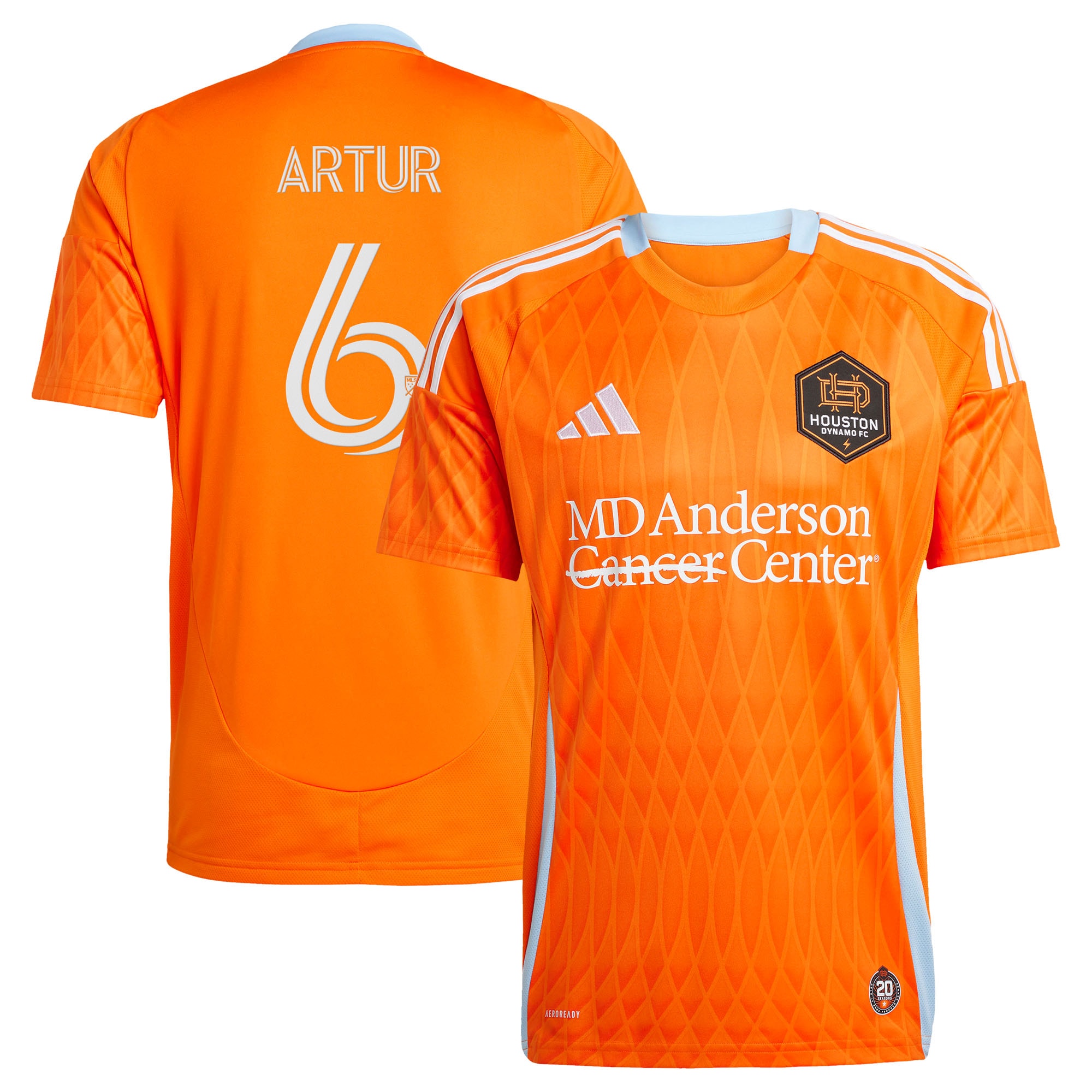 [JED] Youth Artur Houston Dynamo FC 2025 Season 20 Replica Player Jersey - Orange