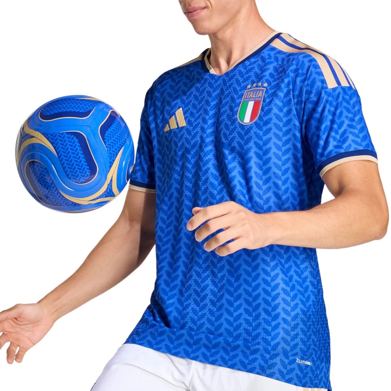 Italy 2026 Elite Home Jersey - Men's | Slim Fit Climacool+ Performance Football Shirt with Heritage Design
