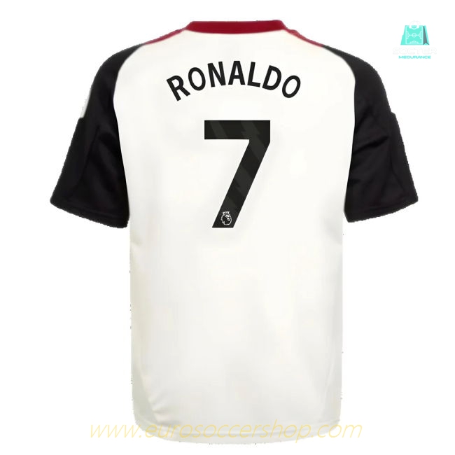 2024-2025 Man Utd Training Jersey (Off White) - Kids (Ronaldo 7)