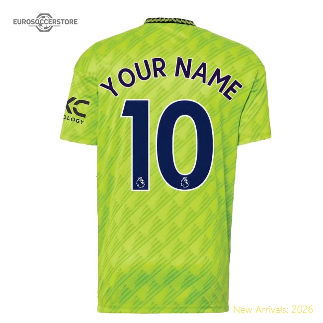 Authentic 2022-2023 Man Utd Third Shirt (your Name) - Premium Quality