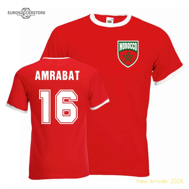 Nordin Amrabat Arab Champions Ringer Tee (red) - Reasonable Price