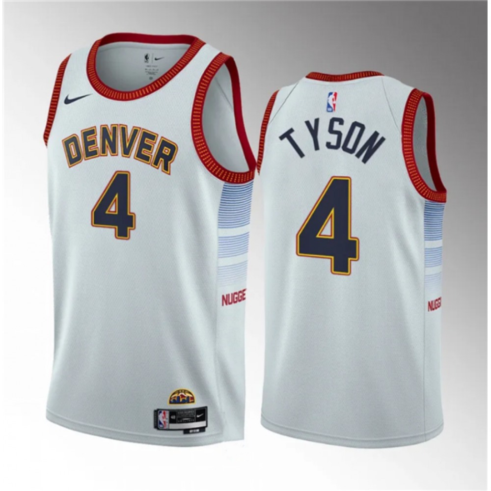 Performance Denver Nuggets 4 White Jersey - - Must-Have Jersey