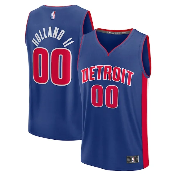 Ron Holland DET Superior Basketball Jersey - Blue - Licensed Product