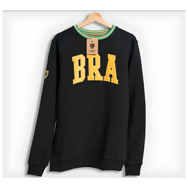 Premium Brazil Retro Football Sweatshirt Premium Professional