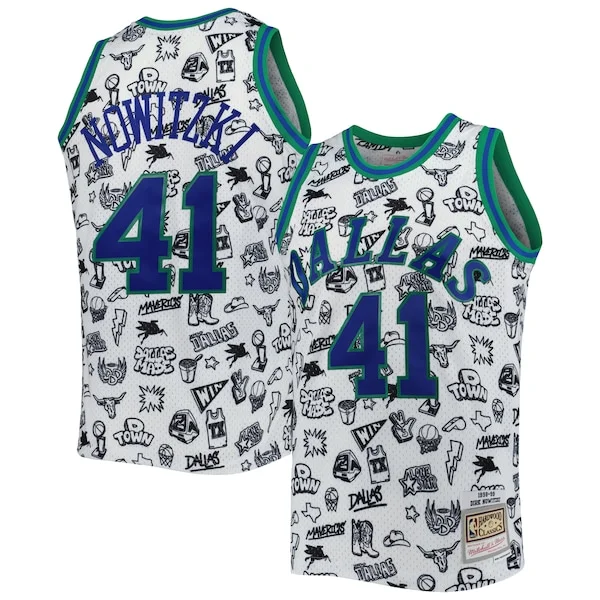 Dirk Nowitzki DAL Swingman Jersey - stylish superior - White
