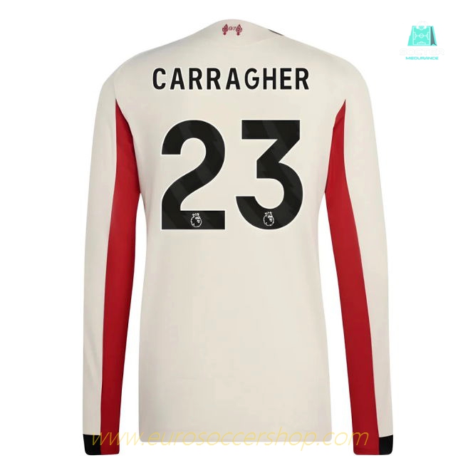 2025-2026 Liverpool Authentic Long Sleeve Away Shirt (Carragher 23)