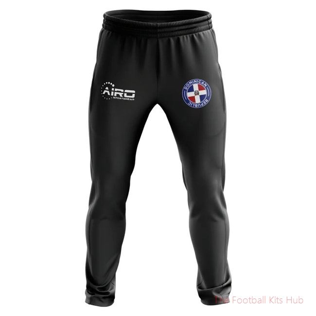 Dominican Republic Concept Football Training Pants (Black)