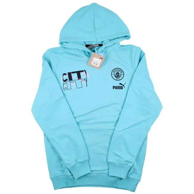 2023-2024 Man City FtblCore Graphic Hoody (Hero Blue) (Match Day)