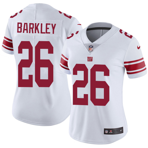 NFL Y G Giants #26 Saquon Barkley Limited White Jersey - Fan Favorite