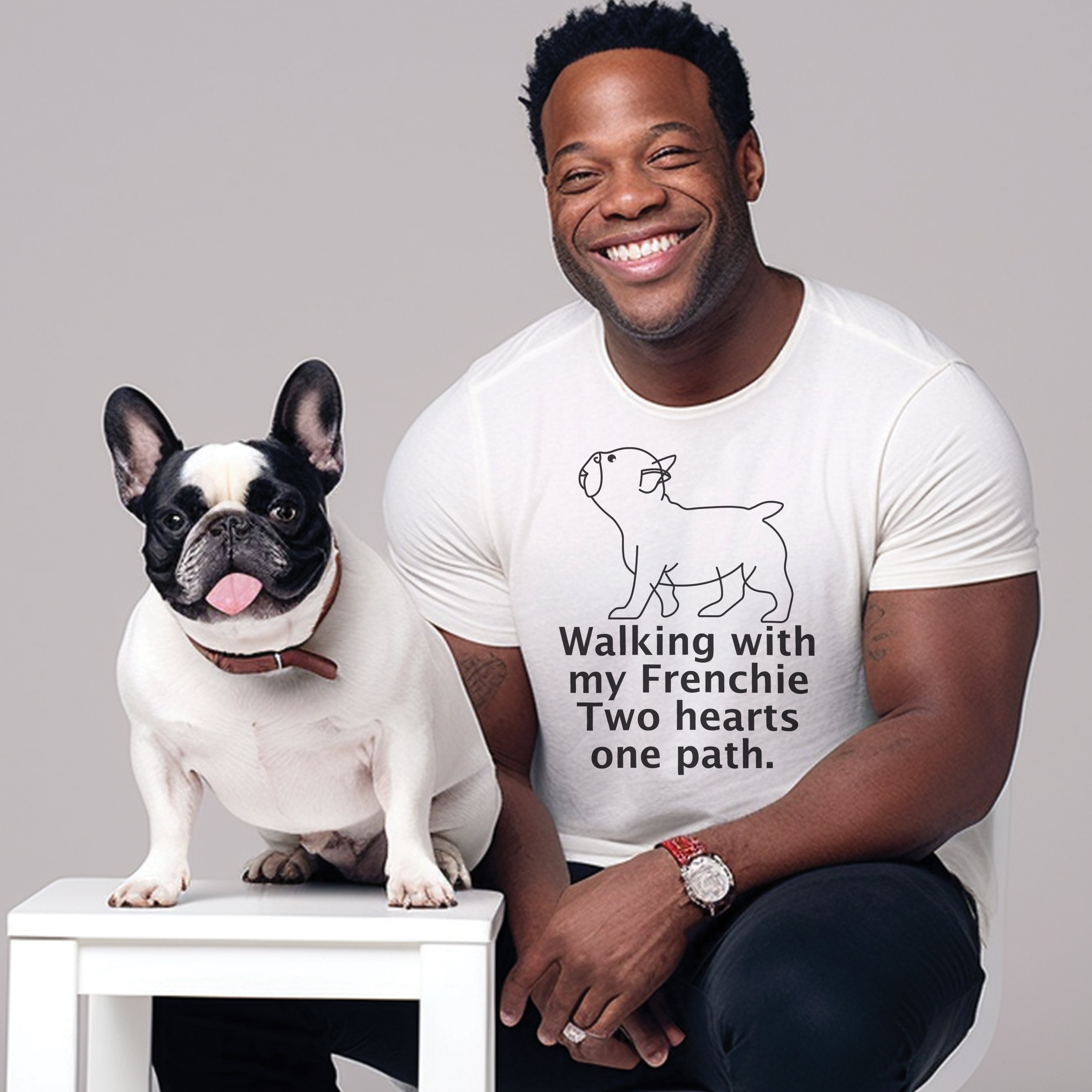 Frenchie Steps - Unisex T-Shirt