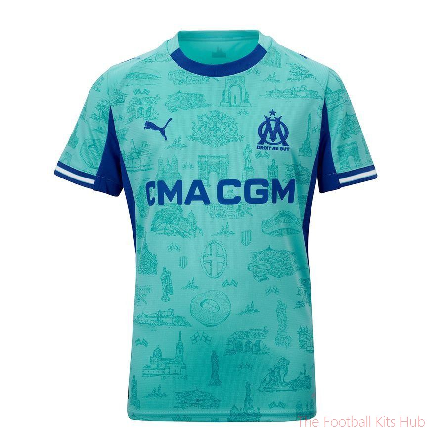 Marseille 4th Goalkeeper Shirt 2025/26 Kids