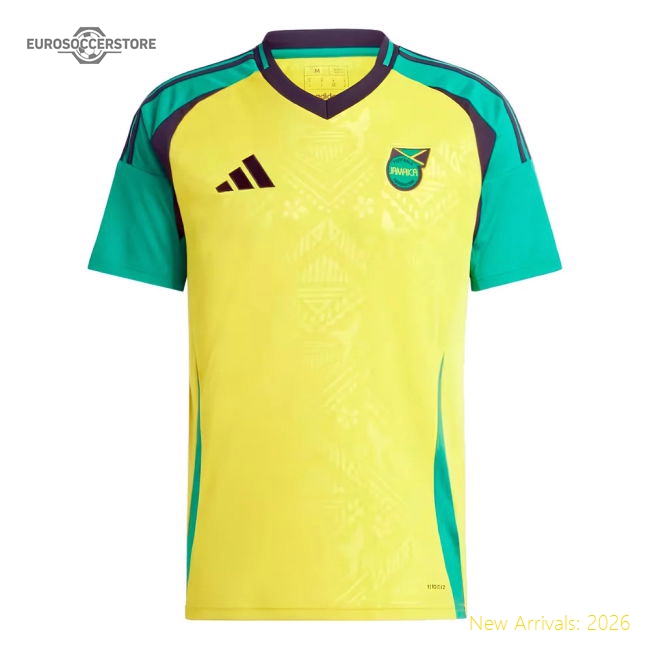 Official Jamaica Marley 20242025 Home Shirt Classic Climalite