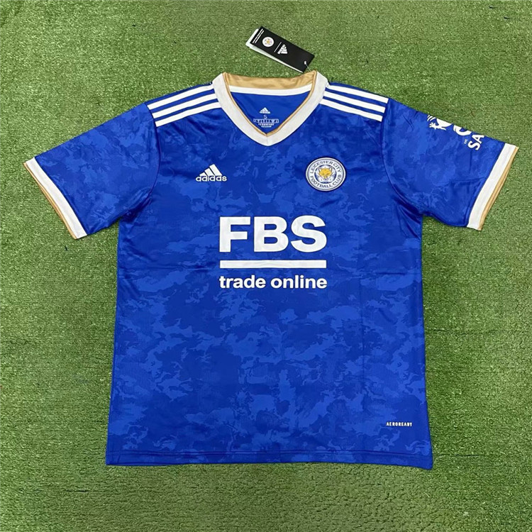 Official Leicester City 21-22 Home Blue Soccer Jersey Football Shirt