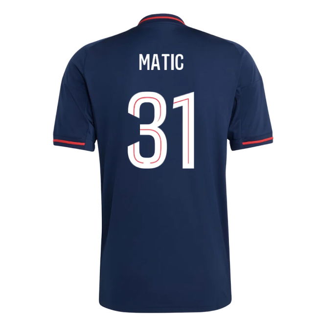 Match Quality Lyon 2025-2026 Away Jersey (Matic 31)