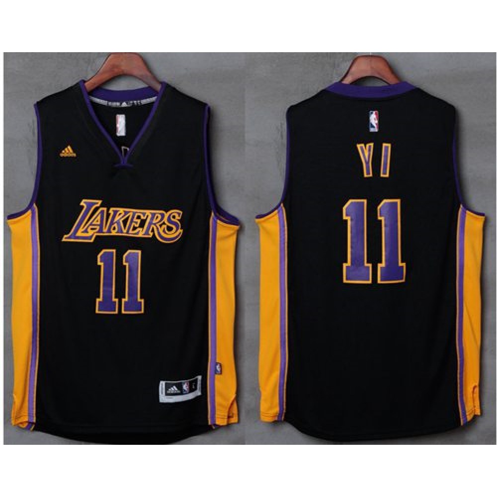 Collector's Item Premium Men's LAL #11 Yi Purple Basketball Jersey