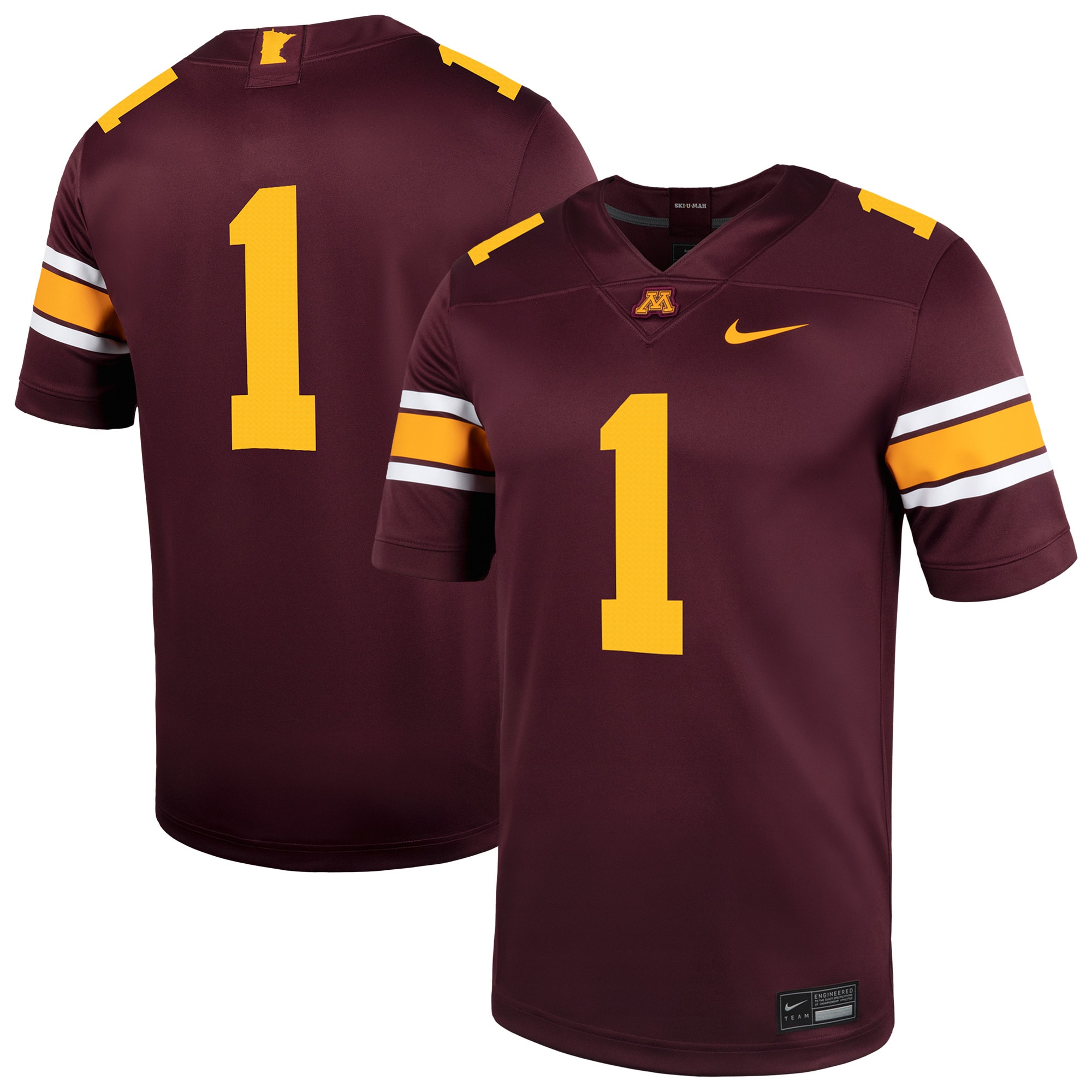 Minnesota Golden Gophers #1 Football Jersey | Stadium Series 26/27 Season