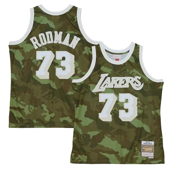 Dennis Rodman LAL Swingman Jersey - modern Basketball - Green