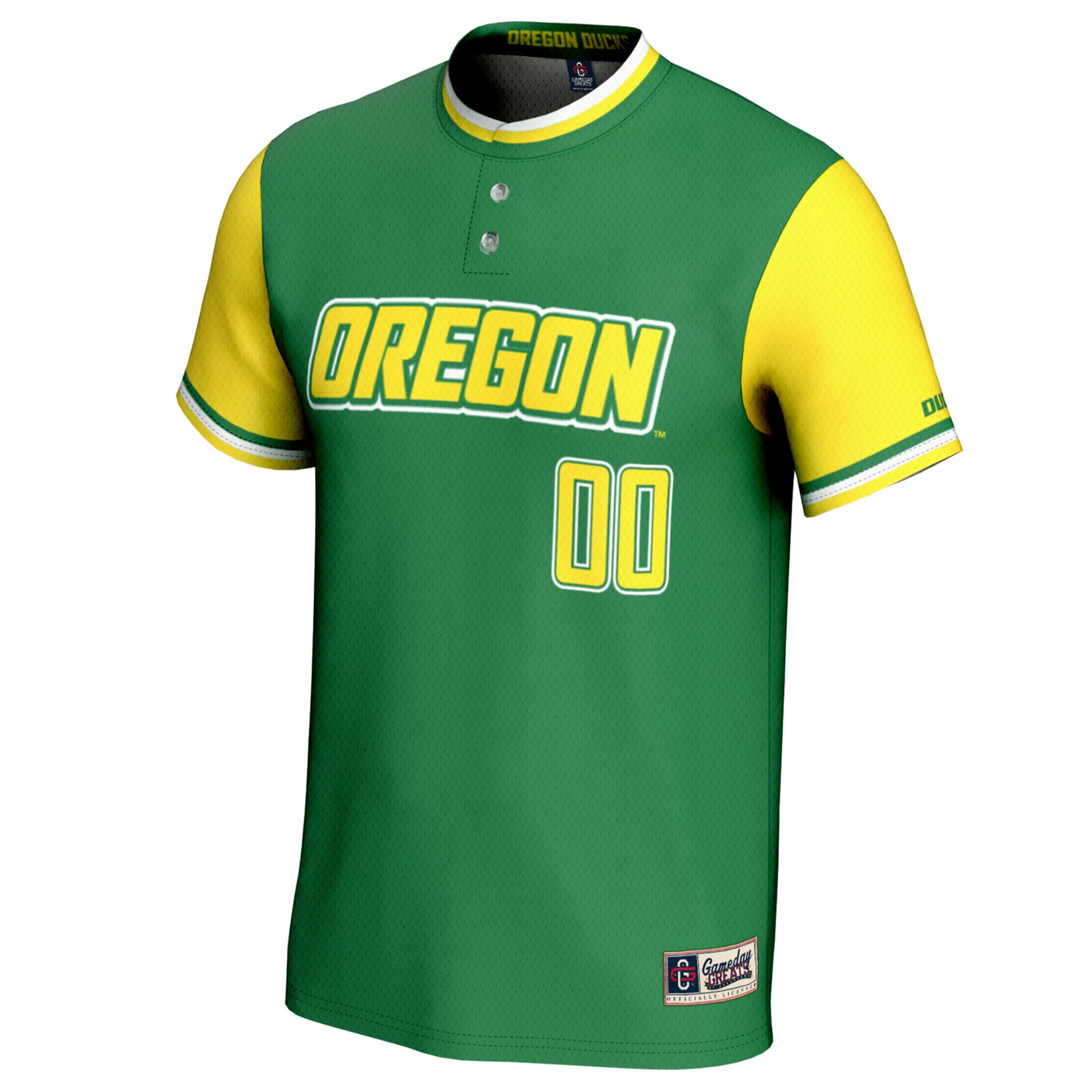 Oregon Ducks GameDay Greats Unisex NIL Pick-A-Player Lightweight Softball Jersey - Green