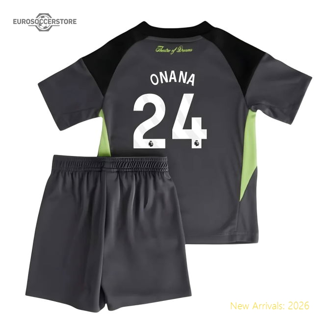 Man Utd Home Goalkeeper Mini Kit 2025-2026 Match Replica Jersey