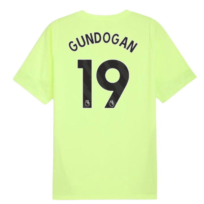 2025-2026 Man City Training Jersey (Fizzy Apple) (Gundogan 19) (Mat...