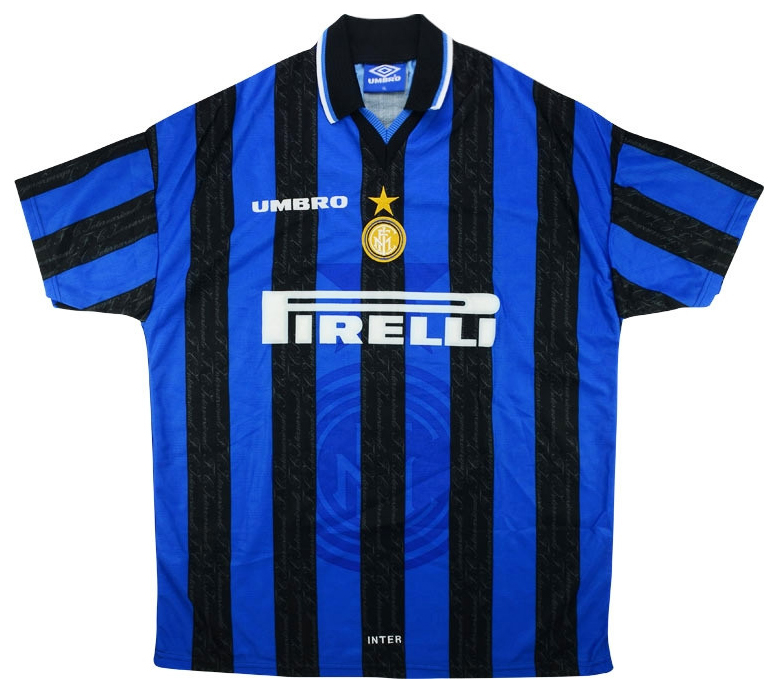 9798 Inter Milan Home Retro Blue Jerseys Shirt - Official Replica 8710