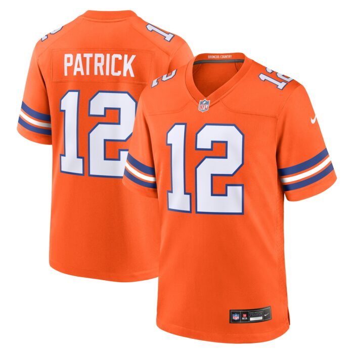 Men's Denver Broncos Tim Patrick Nike Orange Mile High Col...