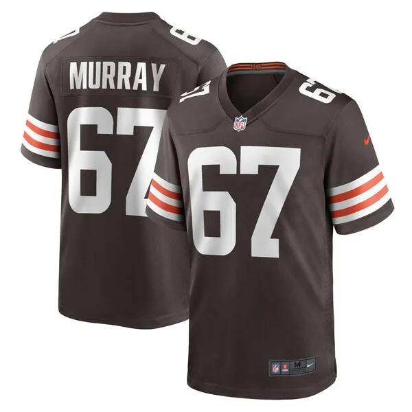 None Justin Murray Game Jersey - Brown | NFL Player Jersey | NFL Footb