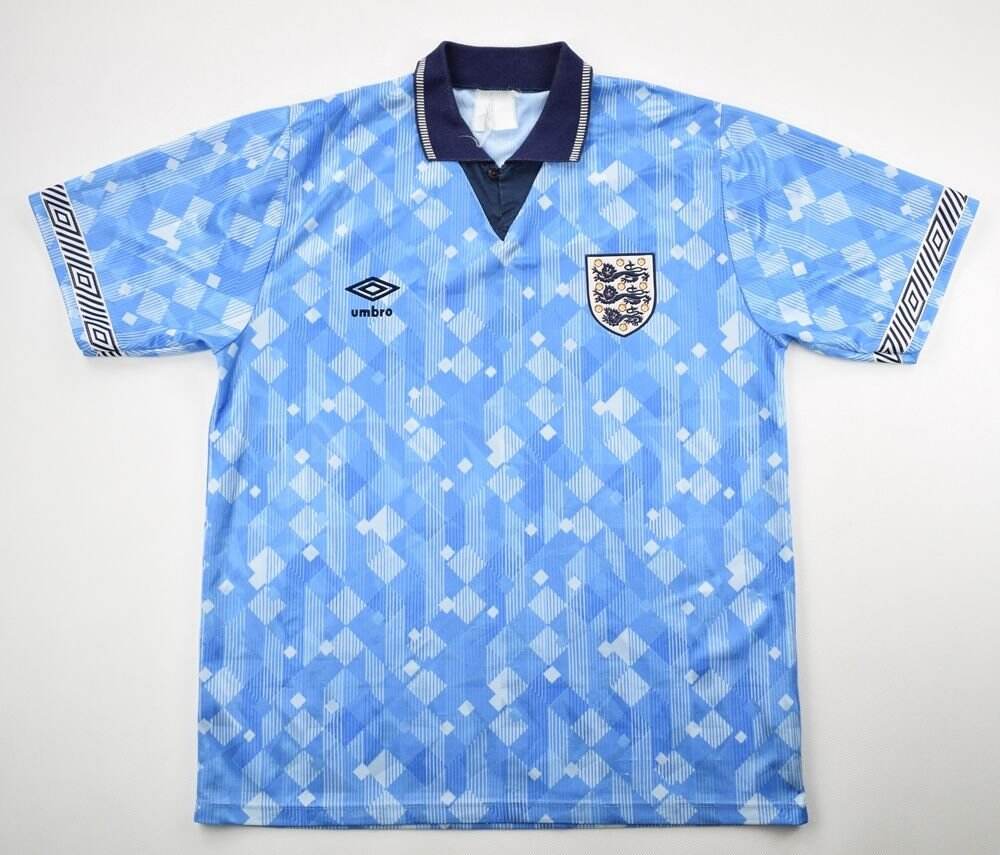Cheap 1990 England blue retro kit