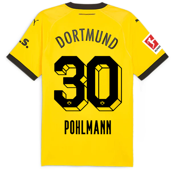 Borussia Dortmund Patch 2023-2024 Bun Home Jersey – Authentic Shirt