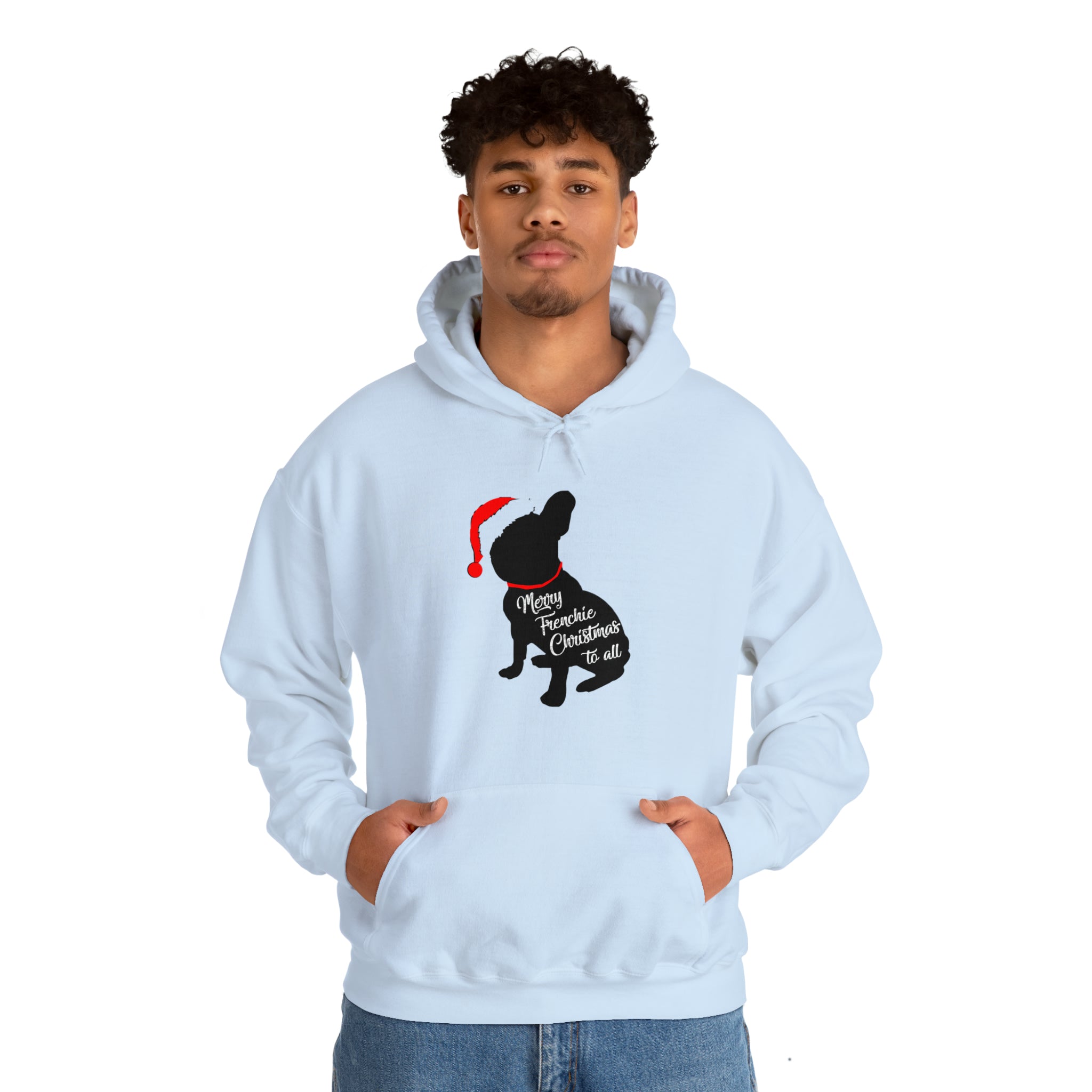 French Bulldog Merry Frenchie Christmas Unisex Hoodie Durable Dog Item