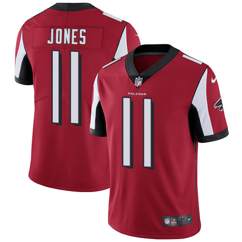 NFL Atlanta Falcons #11 Julio Jones Red Limited Jersey -v8