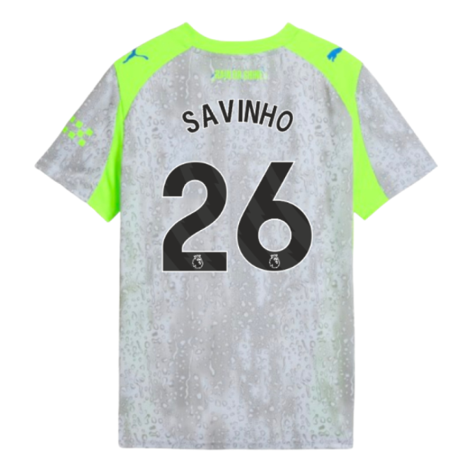 2025-2026 Man City Shirt (Kids) (Savinho 26) (Kids) | Durable