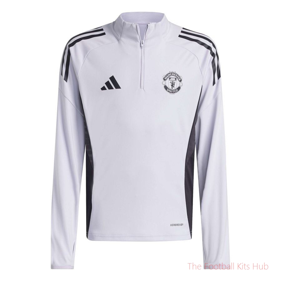 Manchester United Training Shirt Tiro 25 - Purple Tint/Aurora Black Kids