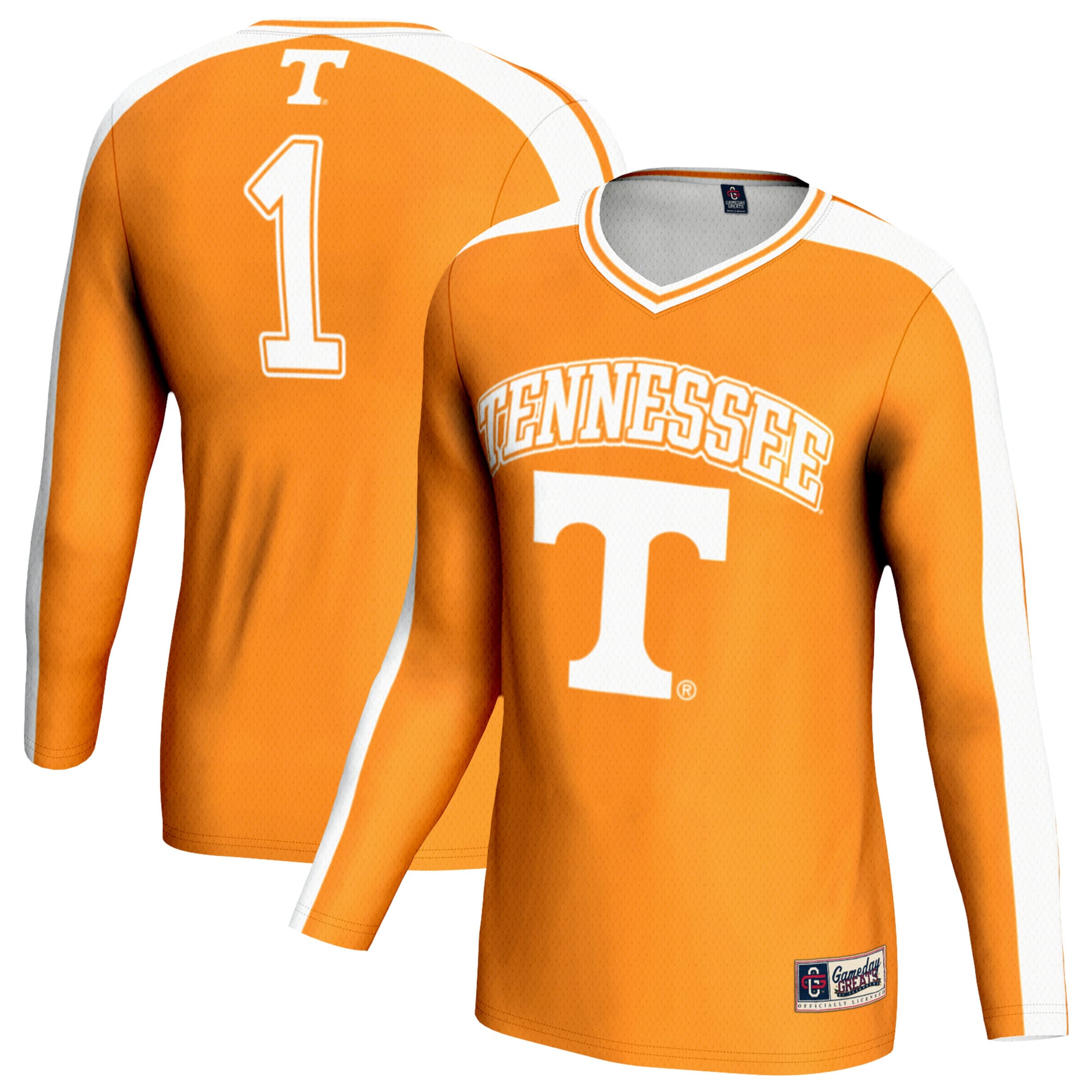 [NJP] Tennessee Volunteers GameDay Greats Unisex Women's Volleyball Lightweight Fashion Jersey - Tennessee Orange