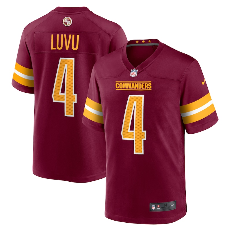 None Frankie Luvu WAS Commanders Retro Professional Jersey Game Day We