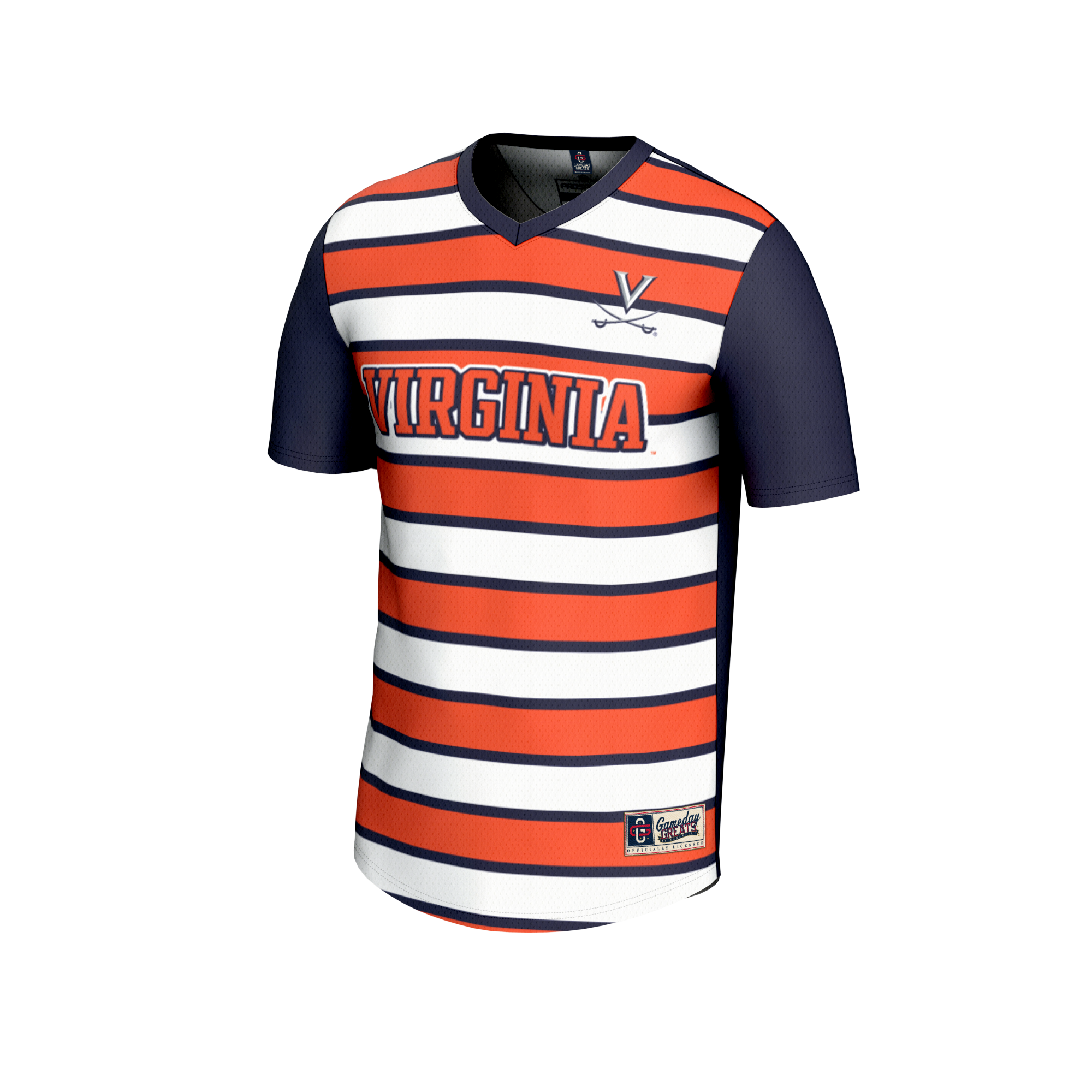 [LK] Virginia Cavaliers GameDay Greats Youth Collegiate Men's Soccer NIL Pick-A-Player Fashion Jersey - Navy/Orange