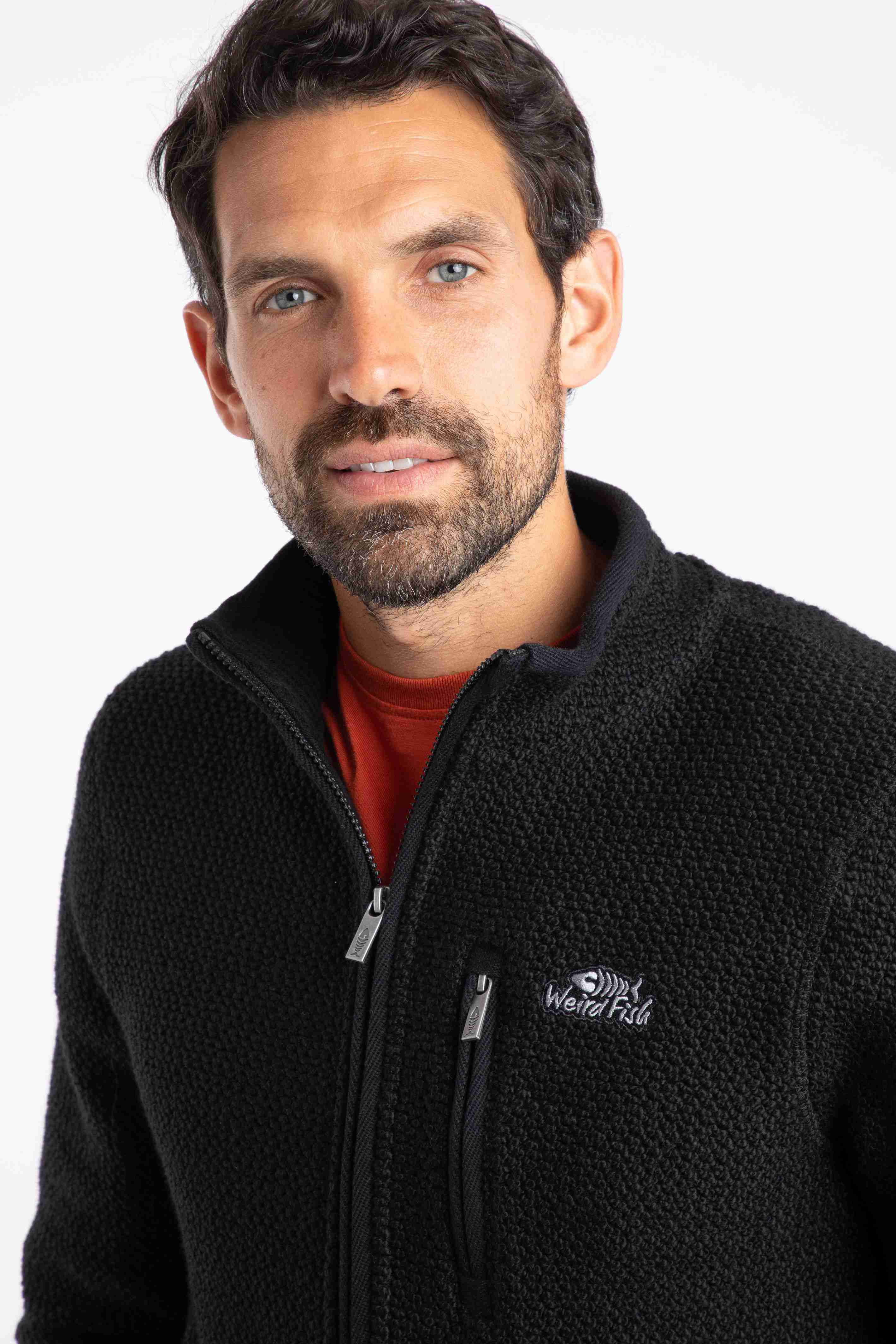 Transom Full Zip Macaroni Sweatshirt Black