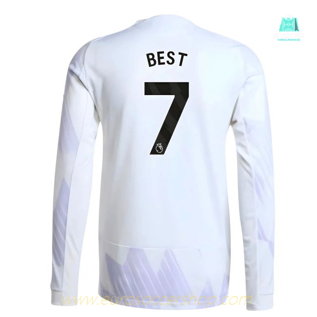 2025-2026 Man Utd Authentic Long Sleeve Away Shirt (Best 7)