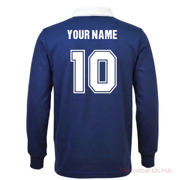 Scotland 'S Vintage Kids Rugby 1980 Shirt (Kids) (Your Name)