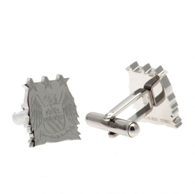 Manchester City FC Stainless Steel Formed Retro Cufflinks (Limited ...